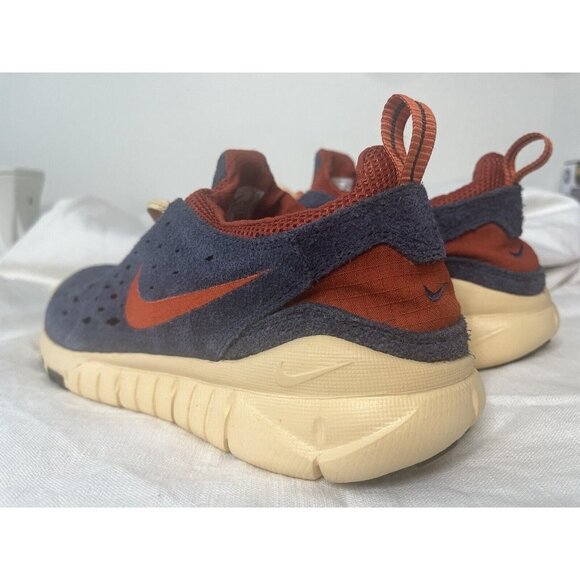 *SOLD* Nike Free Run Trail Sz 11 Thunder Blue/Orange-Cinnabar (CW5814-400) Men’s - Picture 2 of 5